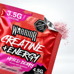Warrior Creatine Plus Energy – 15 Sachet Pack (30 Servings), Mixed Berry: image
