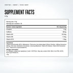 Warrior Creatine Plus Energy – 15 Sachet Pack (30 Servings), Mixed Berry: supplement facts