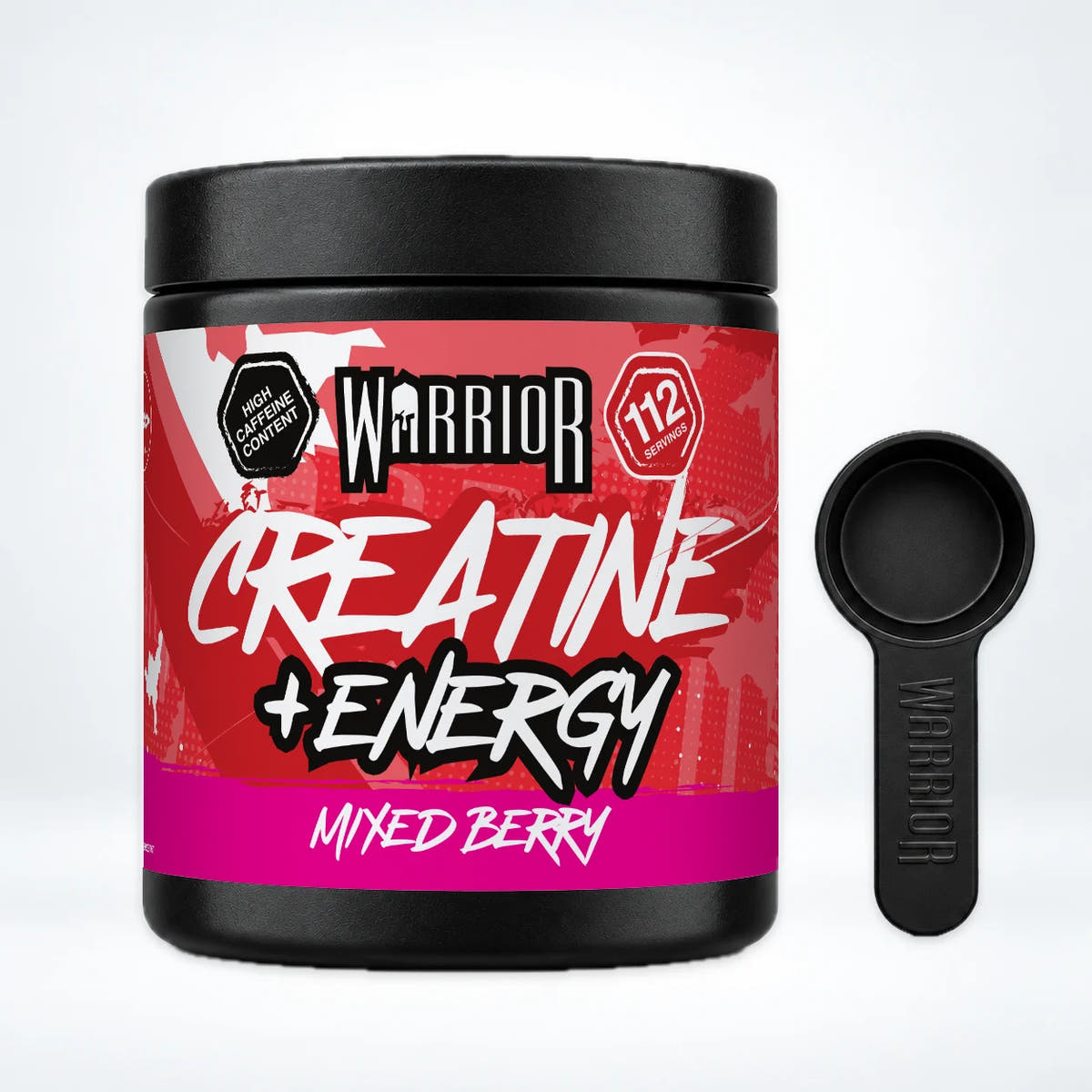 Warrior Creatine Plus Energy, Mixed Berry: pack shot