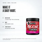 Warrior Creatine Plus Energy, Mixed Berry: when to take