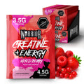 Warrior Creatine + Energy Sachets | 15 Pack, 30 Servings