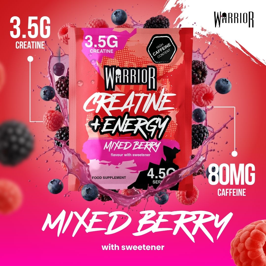 Warrior Creatine Plus Energy – 15 Sachet Pack (30 Servings)