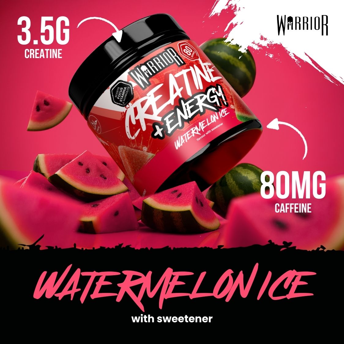 Warrior Creatine Plus Energy - 80 Servings