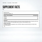 Warrior Creatine Plus Collagen – 15 Sachet Pack (30 Servings), Mixed Berry: supplement facts
