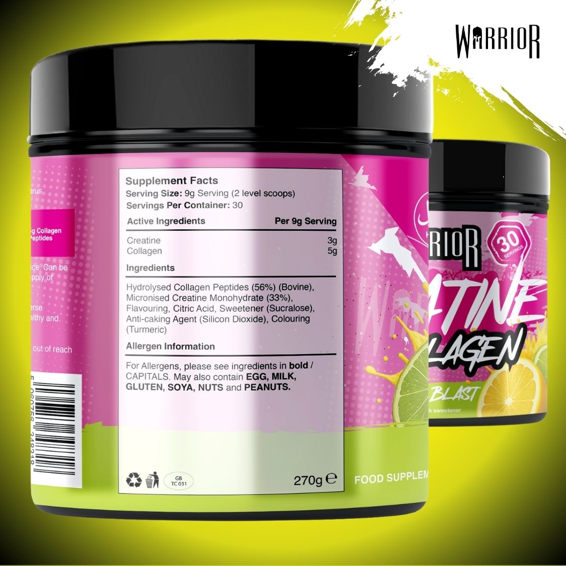 Creatine For Women | Plus Collagen | Strength + Skin + Glutes | Warrior Supps (TikTok)