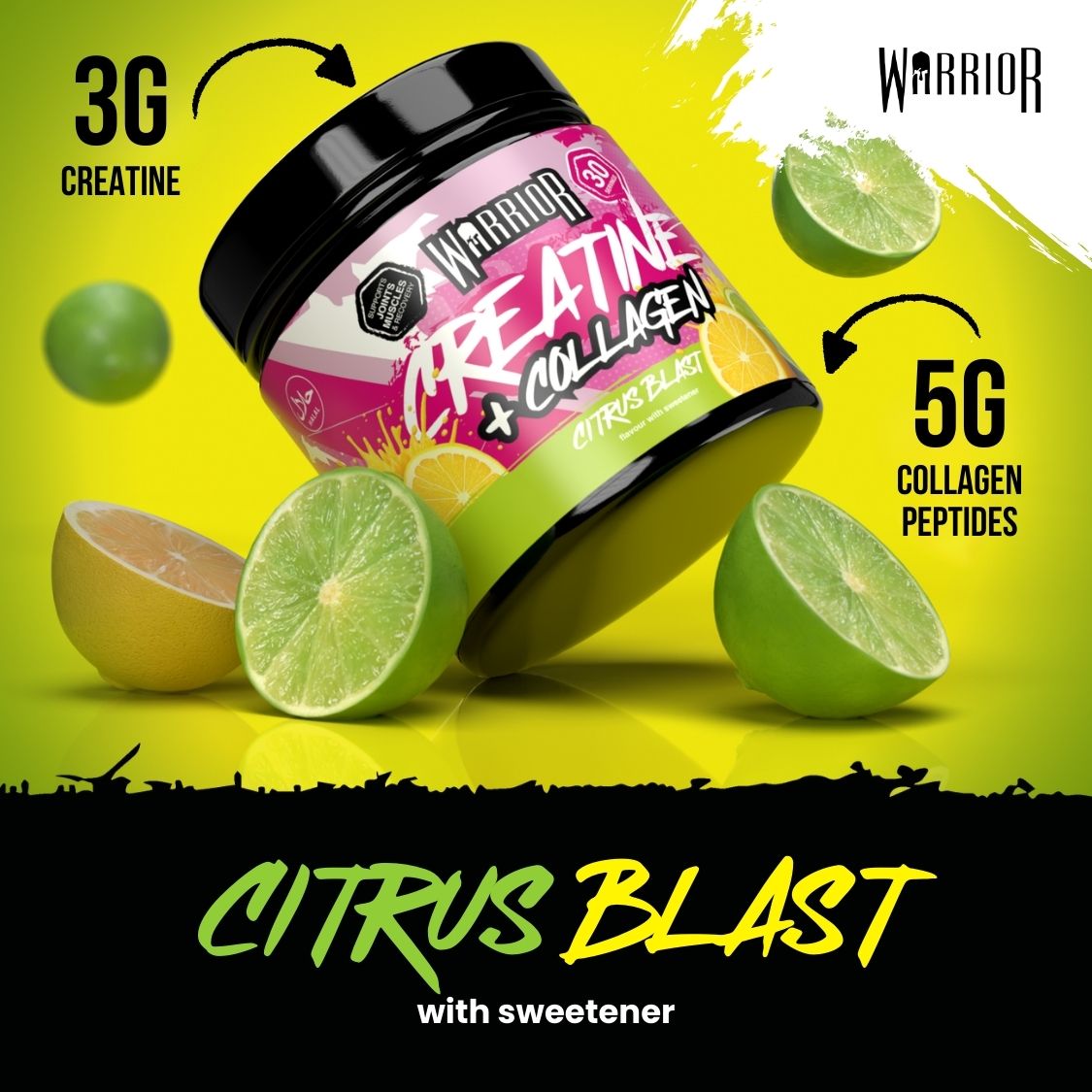 Creatine For Women | Plus Collagen | Strength + Skin + Glutes | Warrior Supps (TikTok)