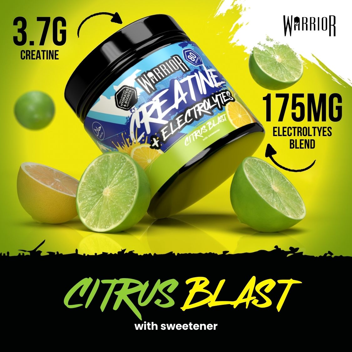 Warrior Creatine Plus Electrolytes - 80 Servings