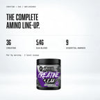 Warrior Creatine Plus EAA (Unflavoured), Unflavoured: macro callout
