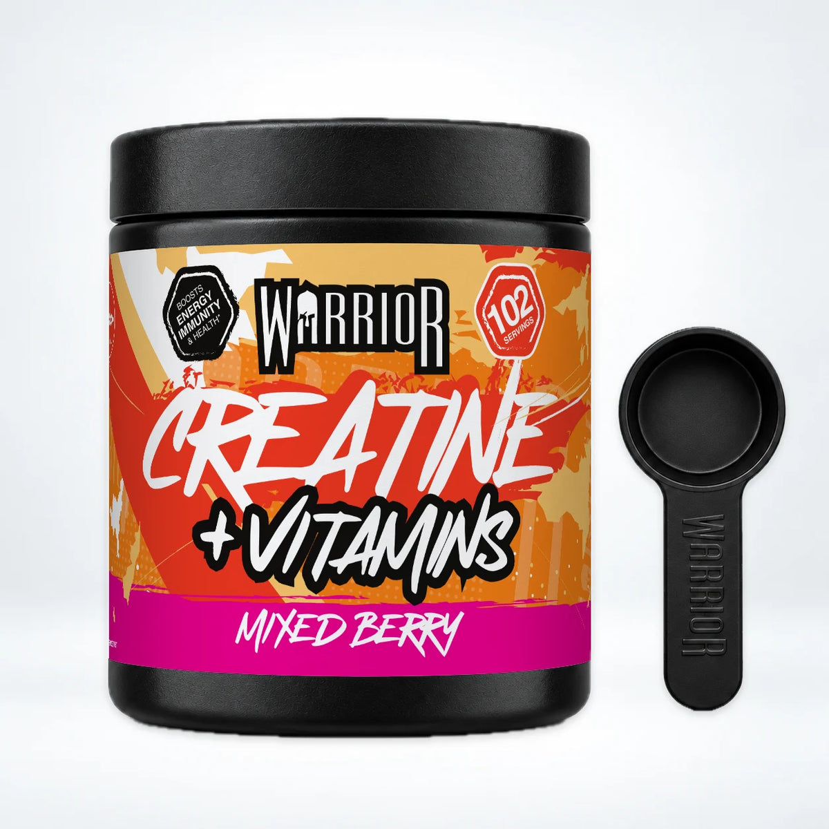 Warrior Creatine Plus Vitamins, Mixed Berry: pack shot