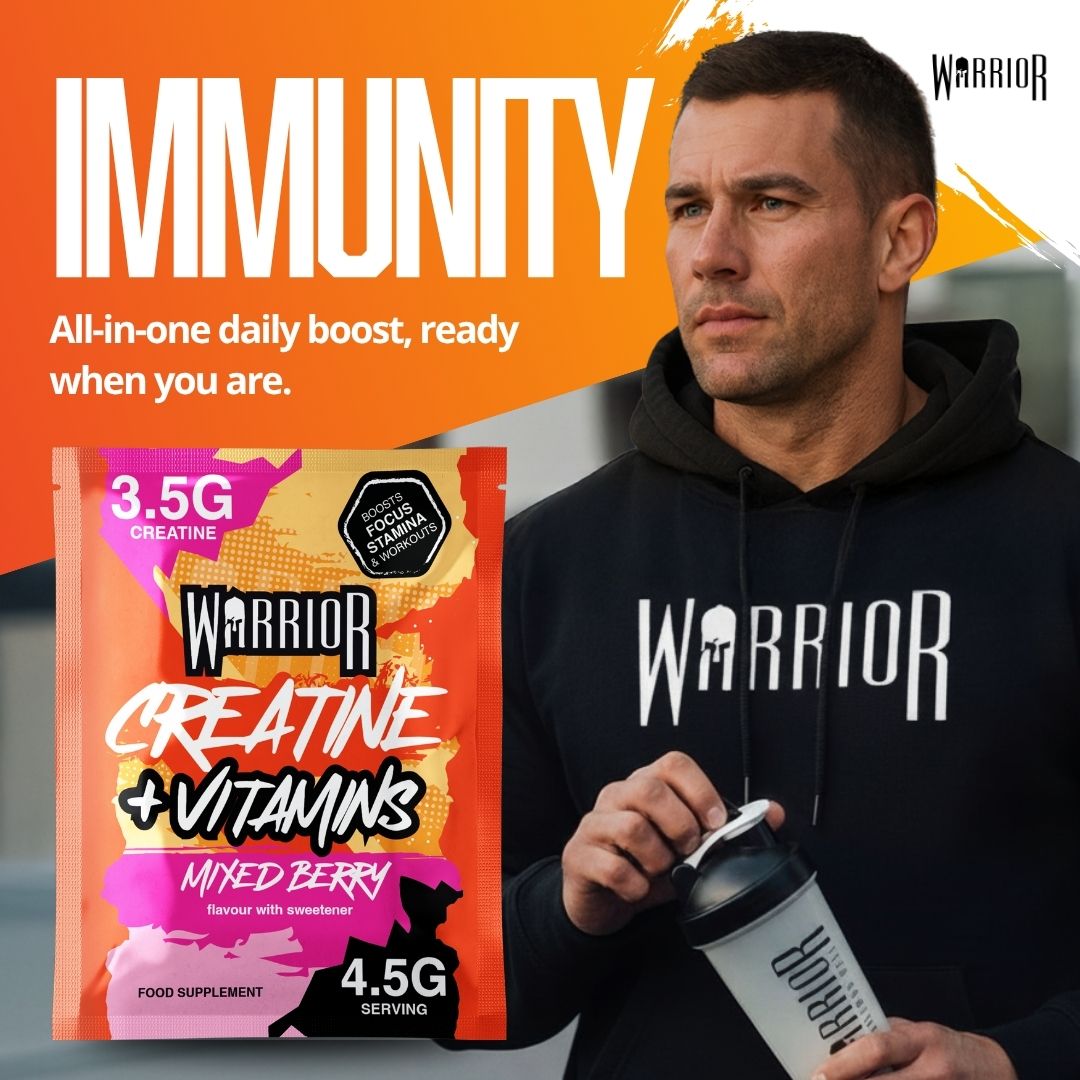Warrior Creatine Plus Vitamins – 15 Sachet Pack (30 Servings)
