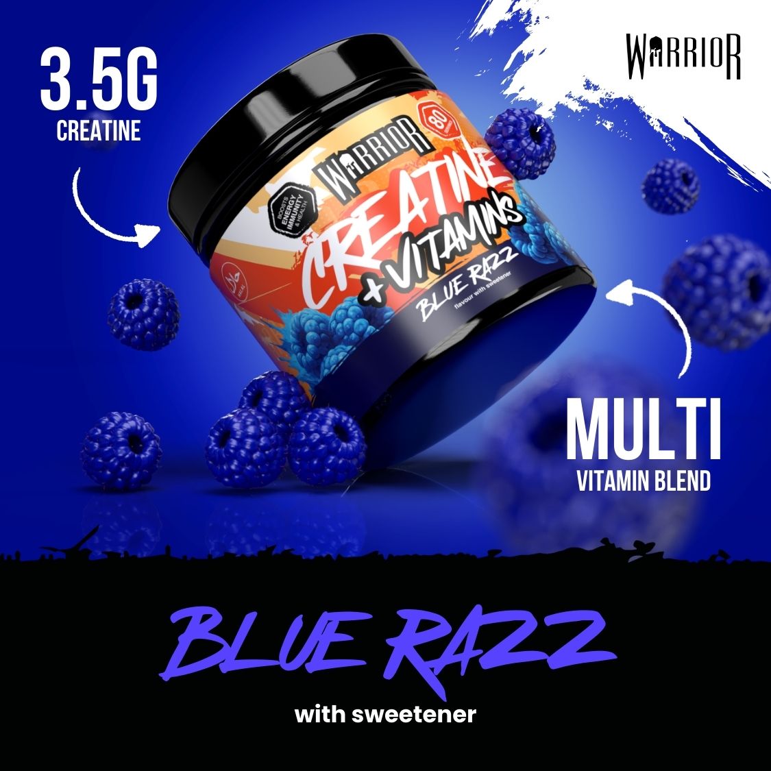 Warrior Creatine Plus Vitamins - 80 Servings