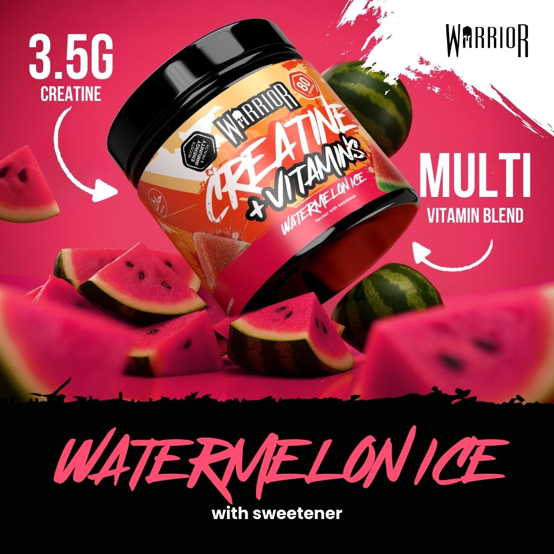 Warrior Creatine Plus Vitamins - 80 Servings