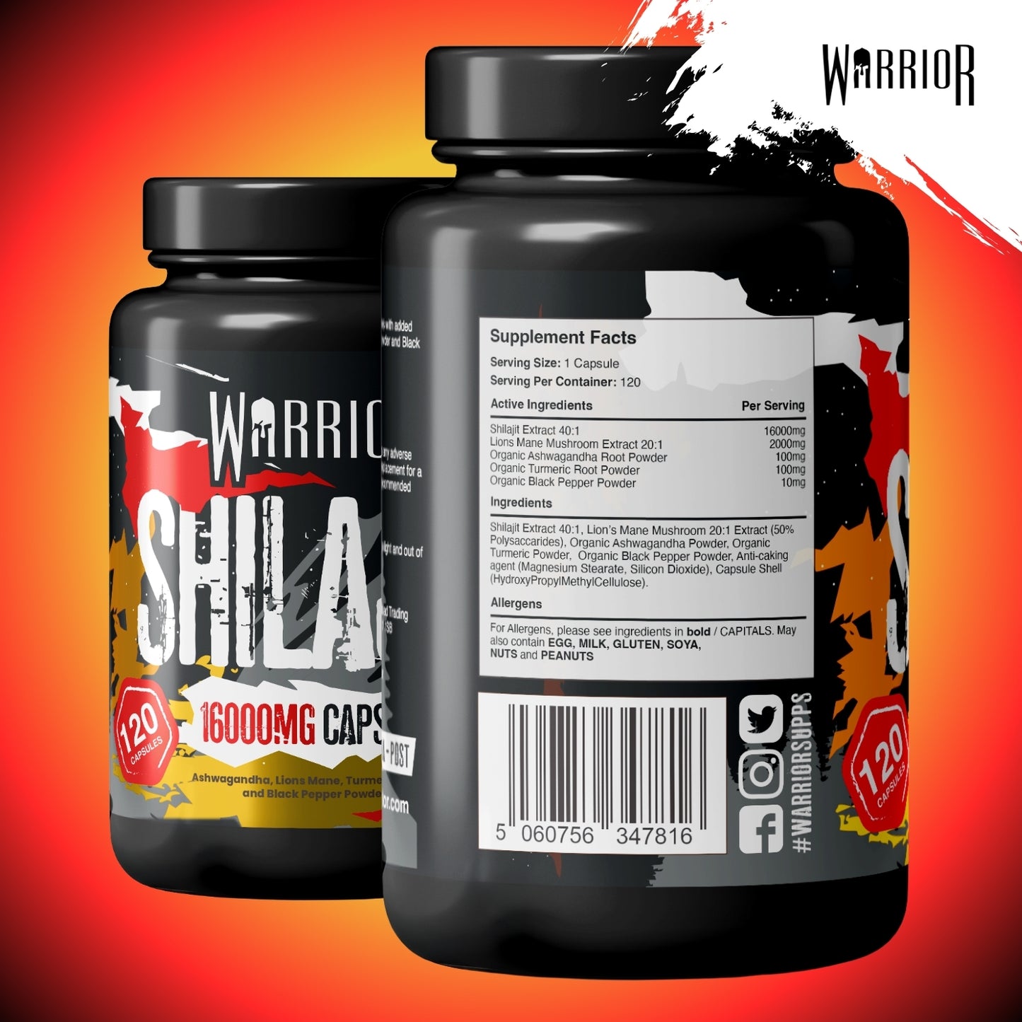 Warrior SHILAJIT Capsules - 120 Caps