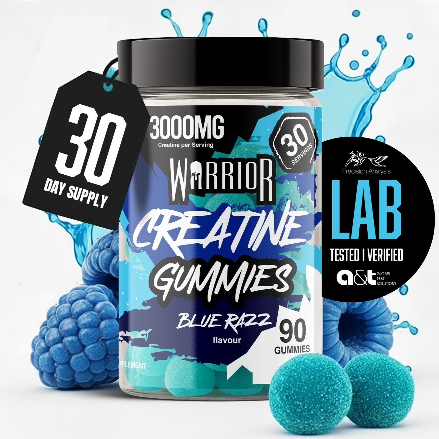 Warrior Creatine Monohydrate Gummies | 90 Gummies | 3000mg
