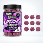 Warrior Creatine Gummies, Grape Fury: 90-gummy jar with gummies