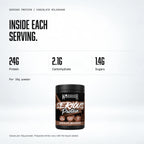 Warrior Serious Protein, Chocolate Milkshake: macro callout