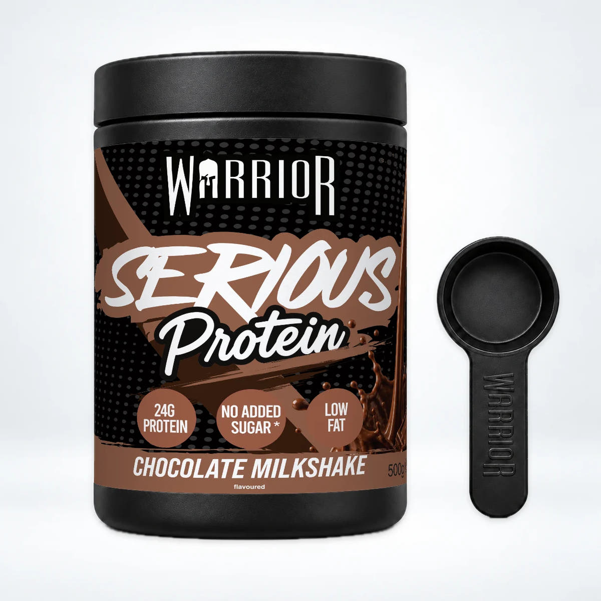 Warrior Serious Protein, Chocolate Milkshake: pack shot