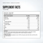 Warrior Serious Protein, Chocolate Milkshake: supplement facts