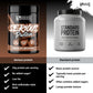 A promotional comparison graphic for Warrior protein powder, showing two tubs side by side: a black tub of Serious Protein Chocolate Milkshake with checkmarks for 24g protein per serving, no added sugar, low fat, and rich milkshake-style taste; and a grey tub of Standard Protein whey powder with checkmarks for basic protein source, typically lower protein per serving, often added sugars, and lumpy powder texture.