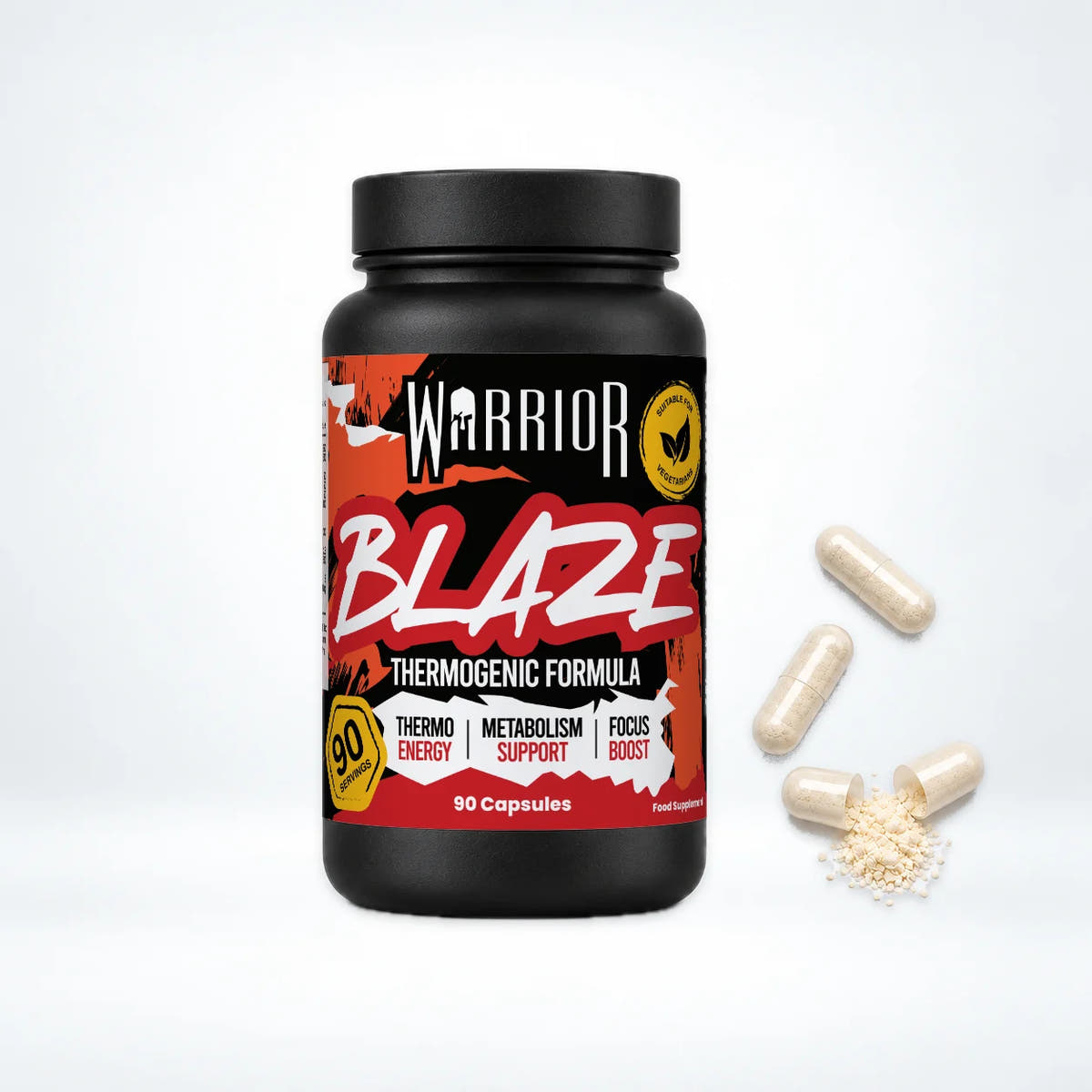 Warrior Blaze Reborn Fat Burner – 90 Capsules: pack shot