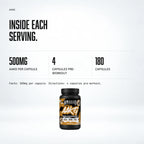 Warrior AAKG 2000mg – 180 Capsules: macro callout