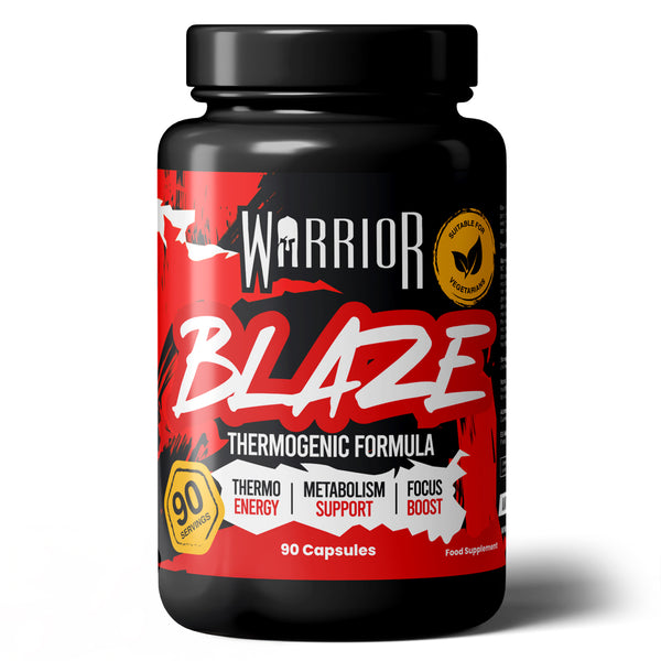 Warrior Blaze Reborn Fat Burner – 90 Capsules | Thermogenic Weight Loss, Energy & Focus Support