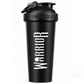 Warrior Home of Creatine Shaker – 600ml Black | Premium Leak-Proof Protein Shaker Bottle