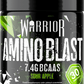 Warrior Amino Blast BCAA + energy powder tub – Sour Apple flavour