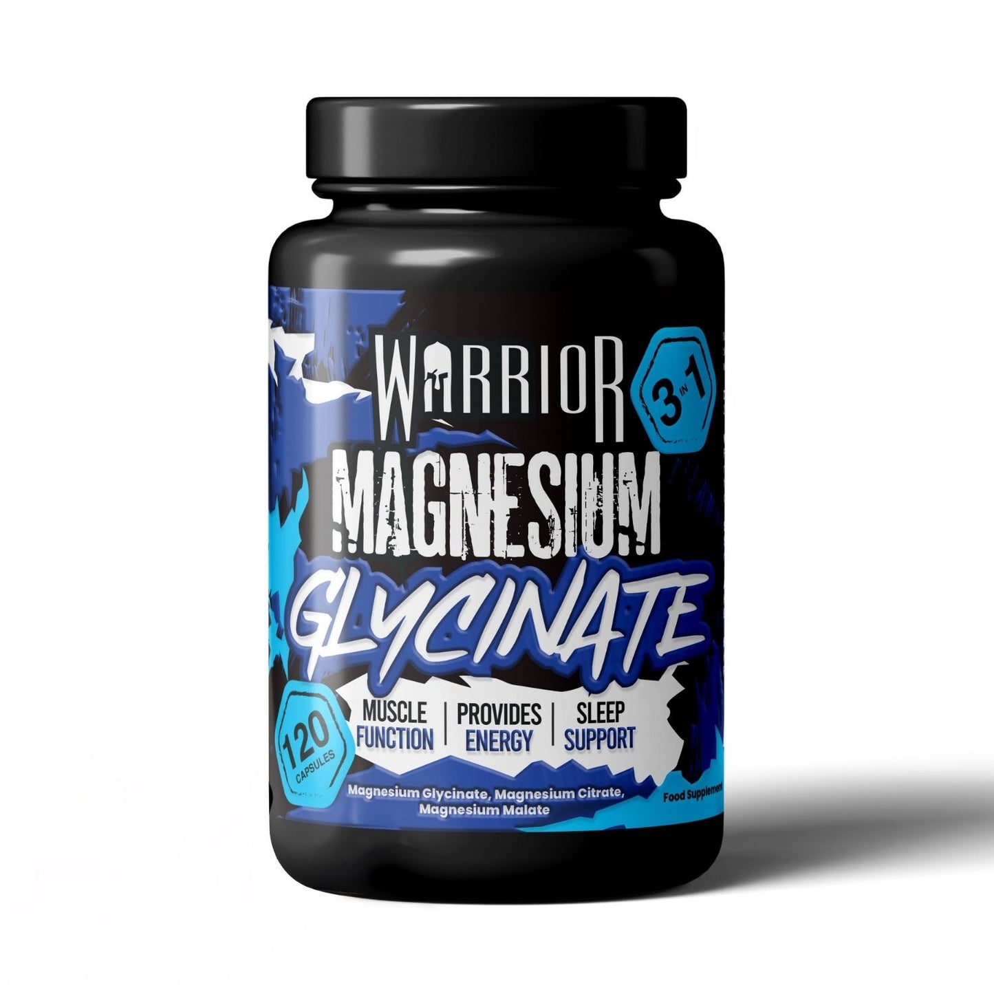 Warrior Magnesium Glycinate 3-in-1 Capsules