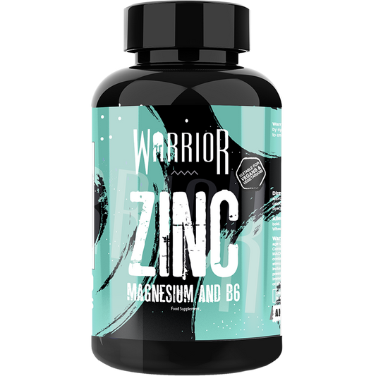 Warrior Zinc – Zinc, Magnesium & Vitamin B6 (60 Tablets) | Sleep, Recovery & Natural Hormone Support