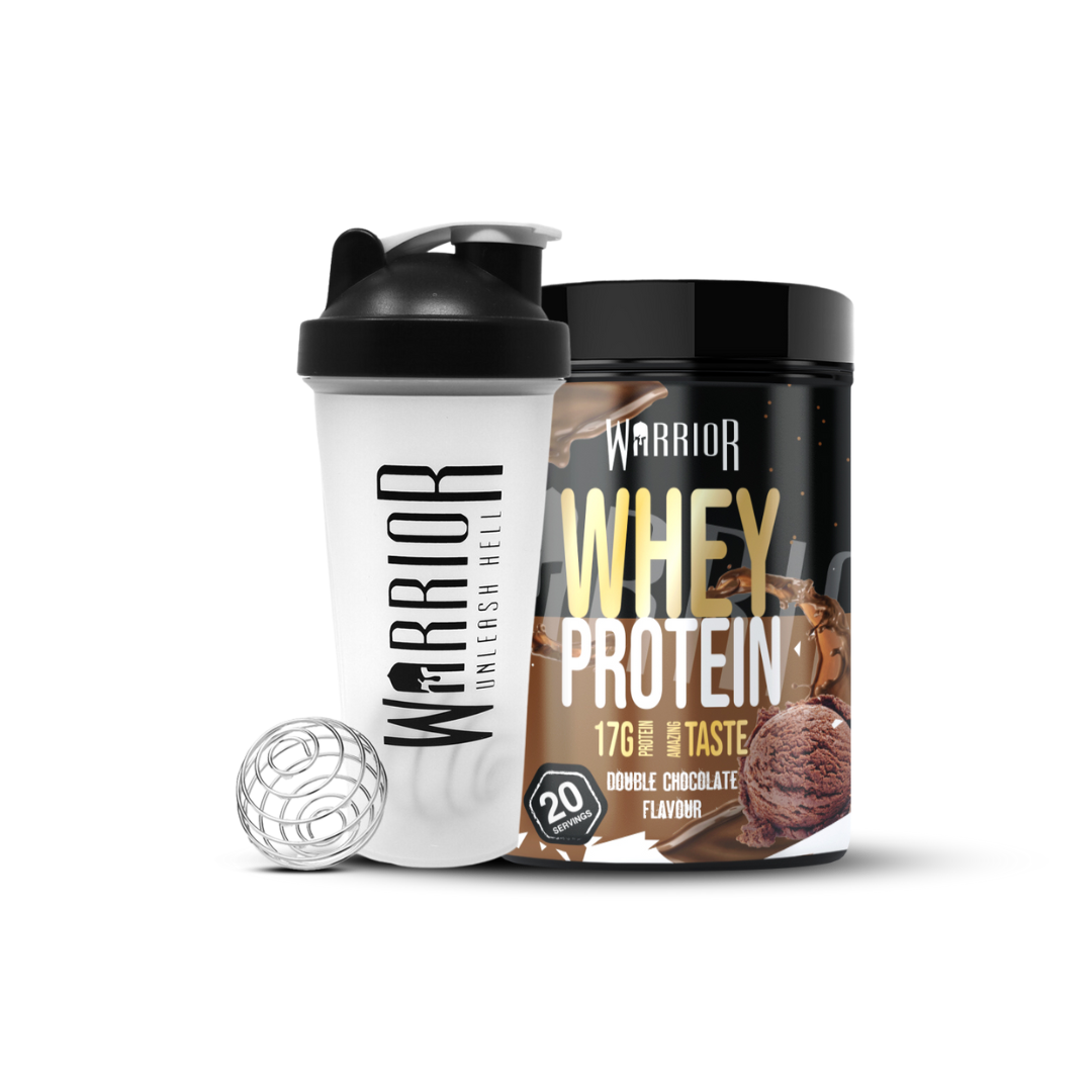 Warrior Whey Protein Bundle - Halal Whey 500g + Shaker