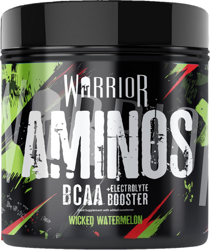 Warrior Aminos – BCAA + Electrolyte Powder (360g / 30 Servings)