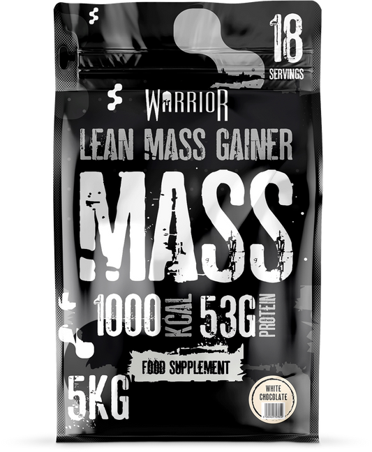 Warrior Mass Gainer Protein Powder 5kg - White Chocolate