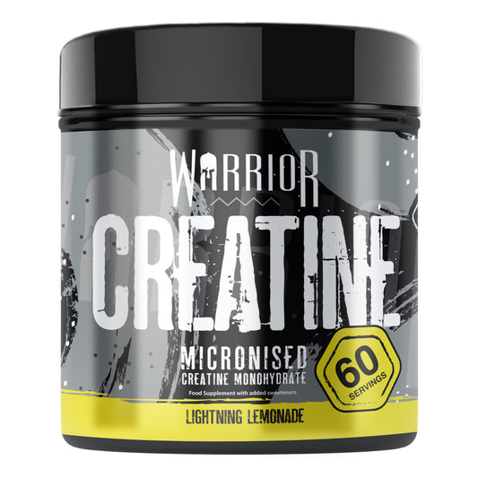 Warrior Creatine Monohydrate Powder 300g - Lightening Lemonade