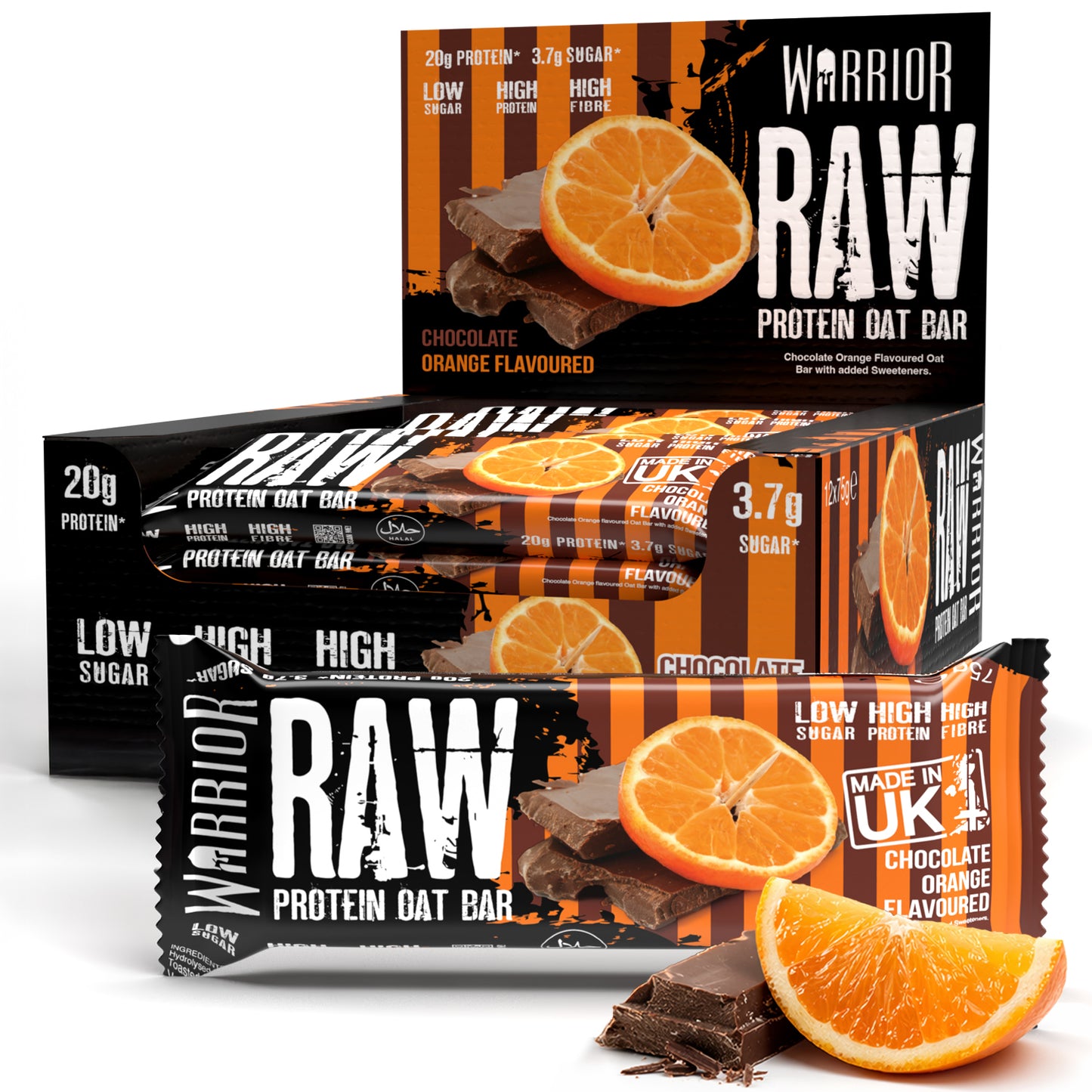 Warrior RAW Protein Bar - 12 x 75g Bars