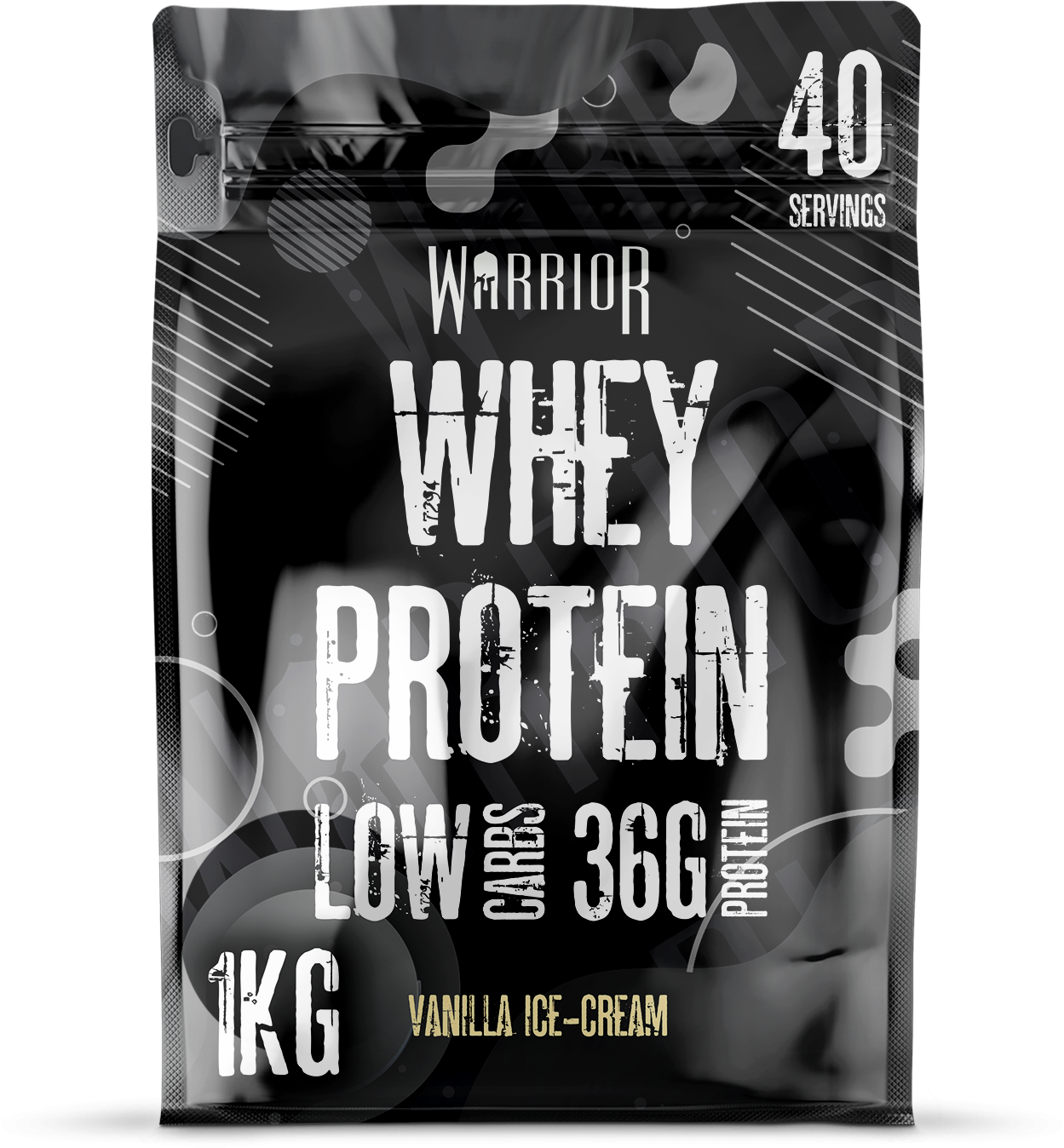 Warrior Whey Protein Powder 1kg - Low Sugar, Low Carbs