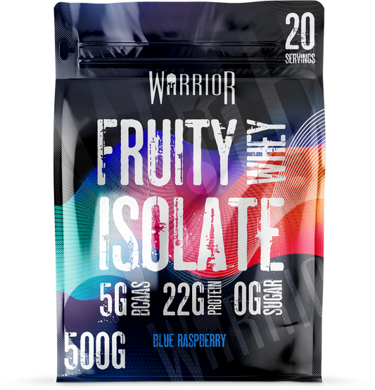 Warrior Fruity Clear Whey Isolate - 500g (20 Servings) - Blue Raspberry