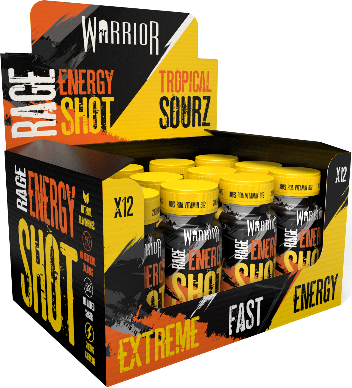 Warrior Rage Pre-Workout Energy Shot - (12x 60ml)