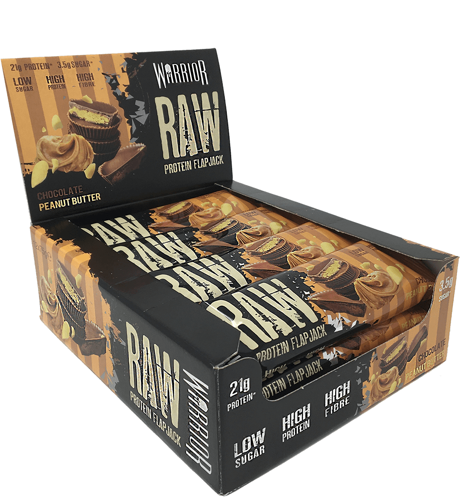 Warrior RAW Protein Flapjack - 12 Bars - Salted Caramel