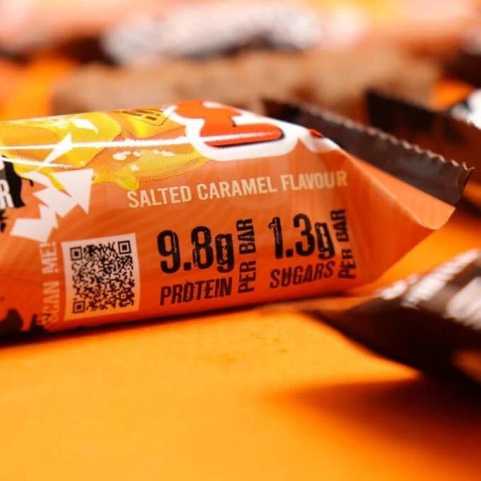 Warrior Crunch Mini 24x Protein Bars - Low Sugar, Low Carb, Low Calorie