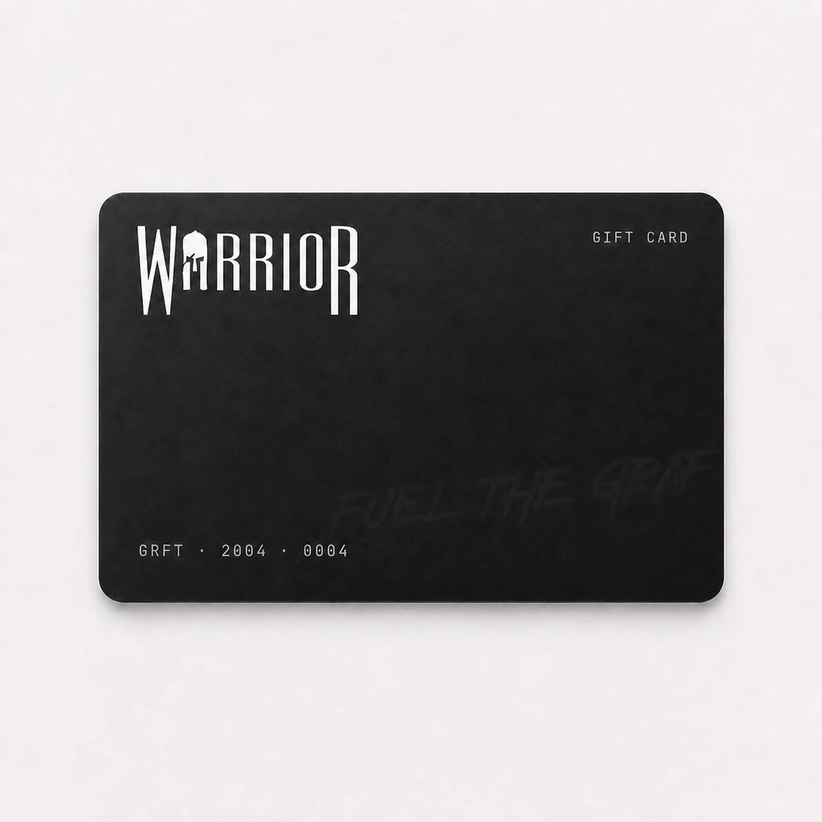 Warrior gift card