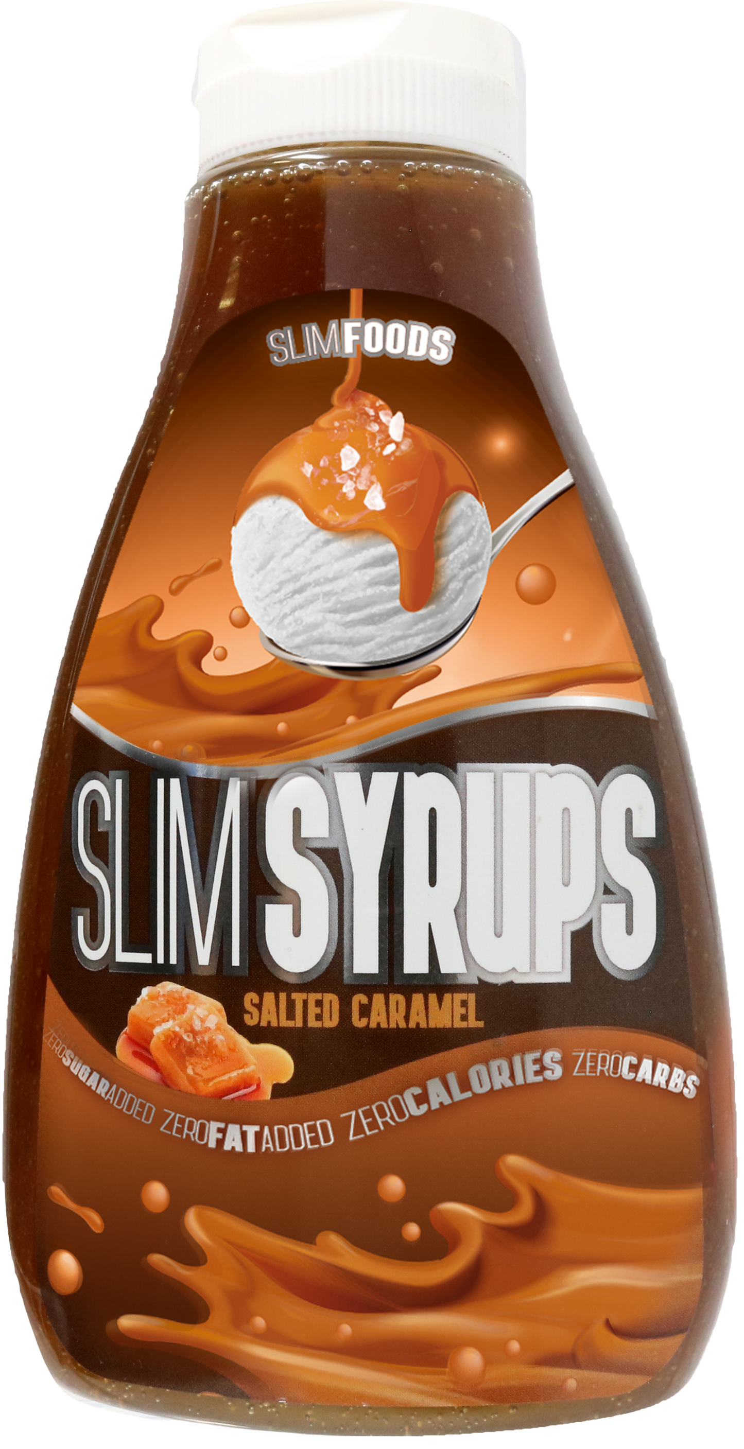 Slim Foods Zero Calories Sugar Free Syrup - 425ml - Short BBE