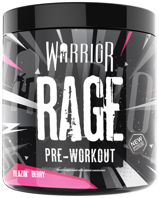 Warrior RAGE Pre-Workout - 392g (45 Servings) - Blazin' Berry
