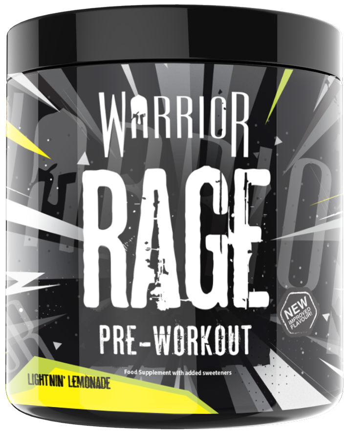 Warrior RAGE Pre-Workout - 392g (45 Servings) - Blazin Blue Razz