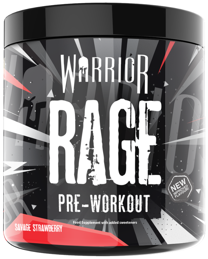 Warrior RAGE Pre-Workout - 392g (45 Servings) - Blazin Blue Razz