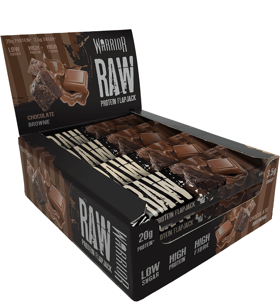 Warrior RAW Protein Flapjack - 12 Bars - Choc Brownie